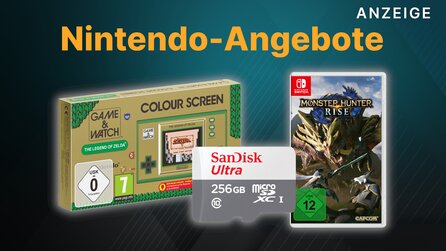 Nintendo-Angebote bei MediaMarkt: Monster Hunter Rise und Game + Watch günstig