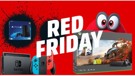 PS4 Pro, Xbox One und Nintendo Switch - Angebote beim Red Friday von MediaMarkt