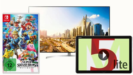 Super Smash Bros. Ultimate, Huawei MediaPad M5, LG-Fernseher - Tiefpreiscouch und Adventskalender bei MediaMarkt