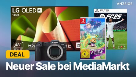 Großer Sale bei MediaMarkt gestartet: OLED 4K-TVs und brandneue Spiele für PS5 + Switch im Angebot abstauben!