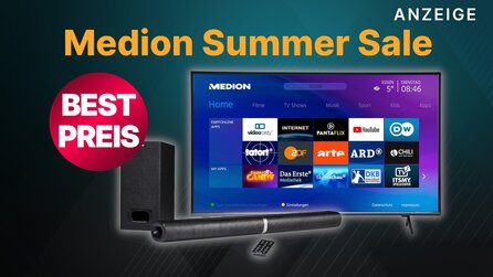 Nur noch heute: Günstiger 55 Zoll 4K-Fernseher im Medion Summer Sale