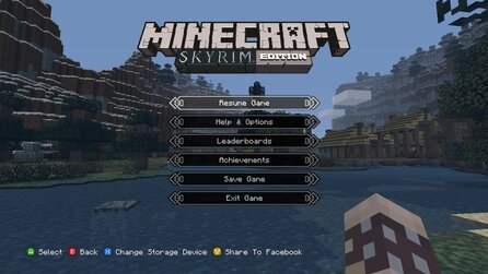 Minecraft - Screenshots vom »Skyrim-Mash-up« (Xbox 360)