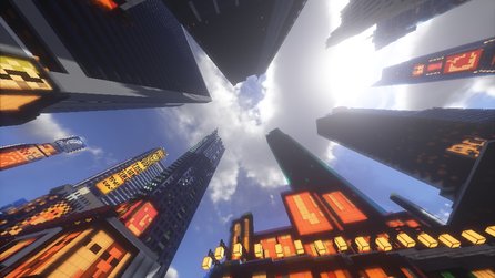 Minecraft - Screenshots des Nachbaus vom Times Square