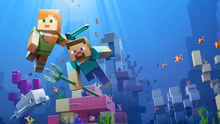Minecraft - Trailer zeigt Schatzsuche im Aquatic-Update