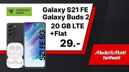 MediaMarkt: Mega-Deal mit Galaxy S21 FE, Galaxy Buds 2 und 20 GB Datenvolumen [Anzeige]