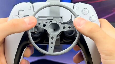 Dieses Lenkrad wird direkt auf den PS5-Controller gesteckt und soll ein echter Game Changer für Racer sein