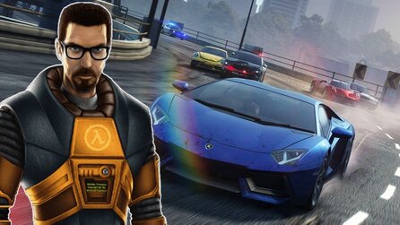 Need for Speed Most Wanted-Spieler sprintet als Gordon Freeman aus Half-Life über den Highway und es ist glorreich