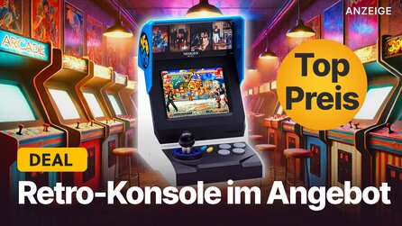 Nicht mal 1,50€ pro Spiel: Diese Retro-Konsole mit 40 Spieleklassikern gibt’s jetzt zum Top-Preis im Amazon-Angebot