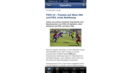 Neue Version der GamePro-News-App für iOS - Anpassungen für iOS 6 und das iPhone 5