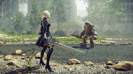 Nier: Automata - 27-minütiger Gameplay-Trailer zeigt Erkundung, Kämpfe, Angeln + mehr