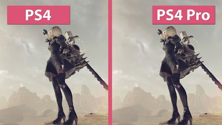 NieR: Automata - Grafik-Vergleich: PS4 Pro in 4K gegen PS4