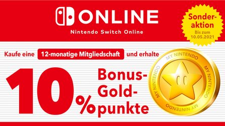 Nintendo Switch Online – Jetzt Jahresabo holen und Bonus-Goldpunkte sichern [Anzeige]