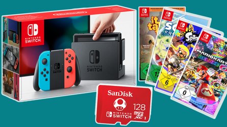 Nintendo Switch - Gewinnt ein tolles Bundle aus Konsole, vier Spielen und einer SD-Karte!