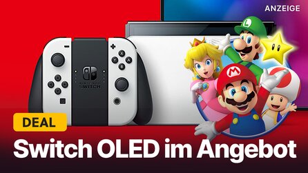 Switch OLED im Amazon-Angebot: Jetzt Mario-Spiel und 12 Monate Nintendo Switch Online geschenkt zur Konsole schnappen!