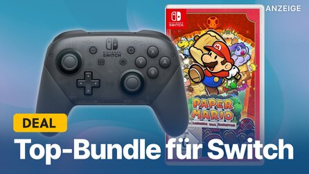 Teaserbild für Neues Mario-Spiel + Switch Pro Controller im Angebot: Schnappt euch Paper Mario im günstigen Bundle!