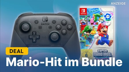 Nur noch kurze Zeit: Switch Pro Controller + Super Mario Bros. Wonder im Bundle-Angebot schnappen