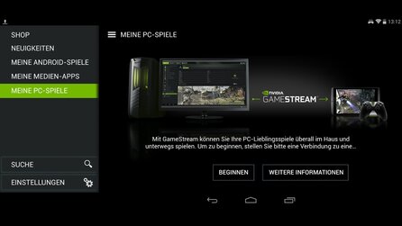 Nvidia Shield Tablet - PC-Koppelung