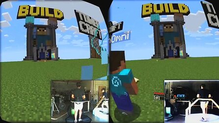 Minecraft - Video: Mit Omni-Tretmühle und Oculus Rift gespielt