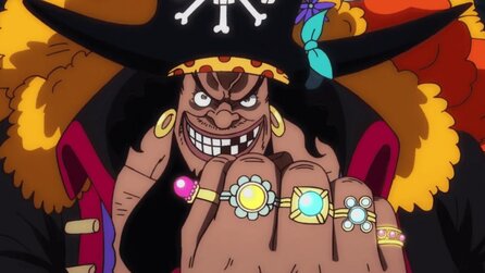 One Piece: Odas erste Entwürfe zu Blackbeard zeigen den grausamen Piraten ohne Bart und damit sieht er fast schon freundlich aus