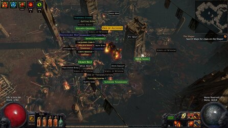 Path of Exile - Screenshots aus dem Addon »Atlas of Worlds«