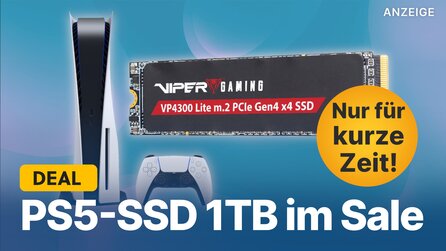 Teaserbild für Schnelle PS5-SSD für 69€: 1TB Speicher nur für kurze Zeit zum Schnäppchenpreis sichern!