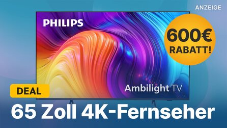 600€ Rabatt: 65 Zoll Philips 4K Smart-TV mit Ambilight jetzt günstig wie nie im Angebot