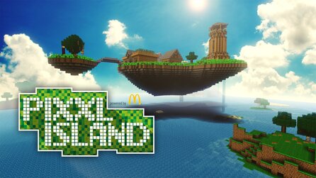 Kreativ-Lounge auf der Gamescom - Auf Pixxl Island Minecraft spielen, Rekorde brechen und entspannen