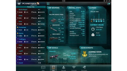 PlanetSide 2 Mobile Uplink App - Screenshots