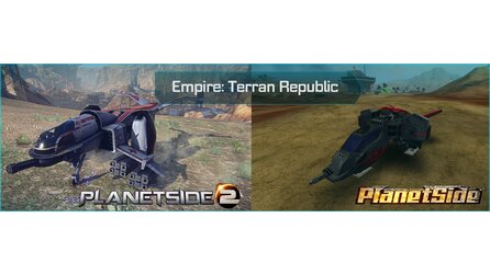 Planetside 2 - Bildervergleich zum ersten Planetside