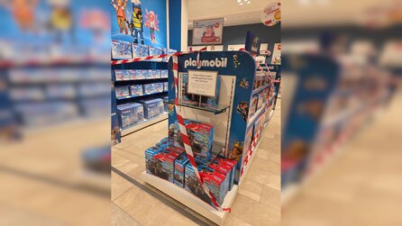 Verkaufsverbot für Playmobil: Galeria Kaufhof muss Kunden mit Absperrband zurückhalten
