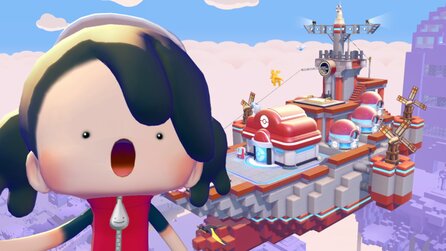 Wir haben in Pokémon Pokopia schon viel gesehen, aber ein fliegendes PokéCenter hatten wir nicht auf der Bingo-Karte