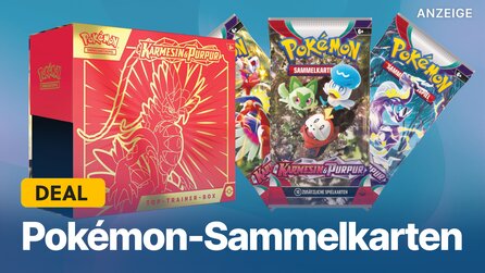 Pokémon-Sammelkarten im Angebot: Top-Trainer-Boxen Karmesin + Purpur günstig wie nie schnappen!