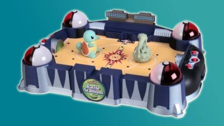 Vor 26 Jahren gab es ein echtes Pokémon Stadium, bei dem Plastikfiguren gegeneinander kämpfen konnten