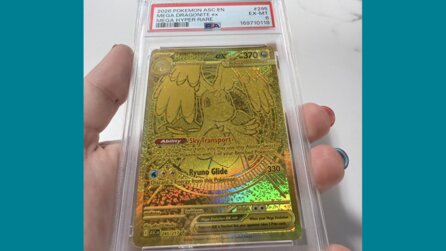 Pokémon-Fan zieht seine wertvolle, gegradete Goldkarte raus und entdeckt mysteriöse schwarze Flecken: Sieht aus wie ein Pilz
