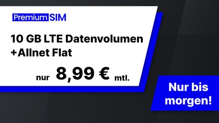 Nur noch heute: 10 GB Datenvolumen + Flat zum aktuellen Bestpreis [Anzeige]