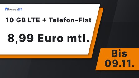 Nur noch bis morgen: 10 GB Datenvolumen + Flat für nur 8,99 Euro [Anzeige]