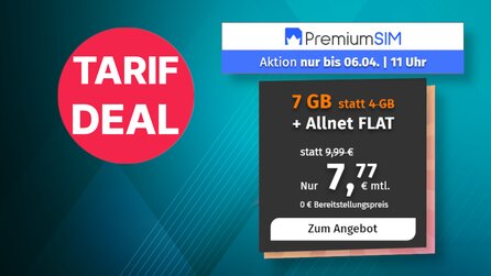 PremiumSIM – Jetzt günstiges Tarifangebot mit 7 GB LTE, Telefon- + SMS-Flat holen [Anzeige]