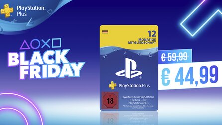 Black Friday im PS Store – Jetzt 25% Rabatt auf PlayStation Plus [Anzeige]