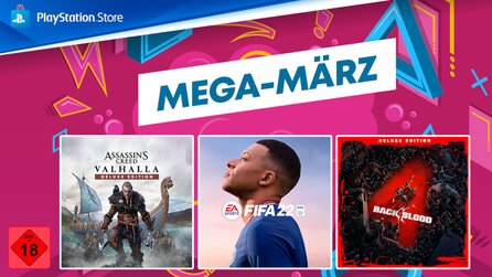 März-Sale im PS Store mit 463 Angeboten: Staubt jetzt FIFA 22, AC Valhalla und mehr ab [Anzeige]