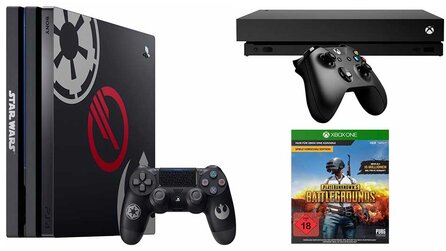 Xbox One X im Bundle mit PUBG für 430 Euro - PS4 Pro Star Wars Limited Edition stark reduziert