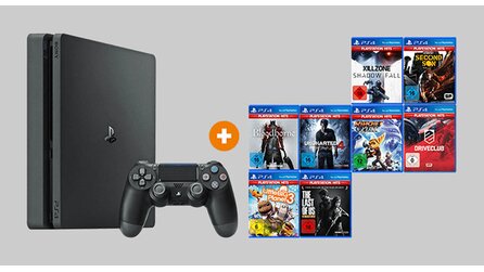 PS4 Slim 500 GB im Bundle mit drei Spielen für 299 Euro - Angebote aus dem Saturn-Prospekt