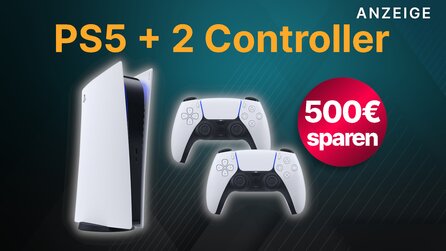 PS5 günstig kaufen: Spart 500€ auf ein Bundle mit 2 Controllern im Handyvertrag-Angebot!