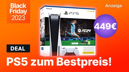 Teaserbild für PS5 im Black Friday-Angebot: Bundle mit EA Sports FC 24 für nur 449€ sichern!