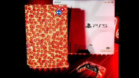PS5 mit Salami oben drauf: Pizzakette verlost die wohl hässlichste Konsole