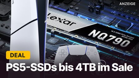 Teaserbild für Bis zu 4TB PS5-Speicher zum Schnäppchenpreis sichern: Schnelle SSDs für kurze Zeit im Angebot!