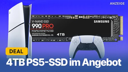 4TB PS5-SSD jetzt 120€ günstiger im Amazon-Angebot: Samsungs schnellsten Konsolen-Speicher gibt’s jetzt zum Sparpreis!
