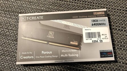 PC-Glückspilz räumt Schreibtisch auf und findet plötzlich 2x64GB RAM-Kit, das heute das 4- bis 5-Fache wert ist und weit über 1.000 Euro kostet