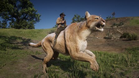 Witzige Red Dead Redemption 2-Mod lässt euch auf riesigen Tieren reiten