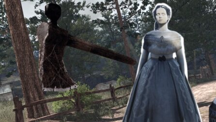 Red Dead Redemption 2-Spieler trifft auf gruselige Geisterlady und Arthur nietet sie einfach mit einer Axt um