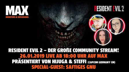 Resident Evil 2 auf MAX - Wir feiern das Remake mit einem großen XXL-Stream